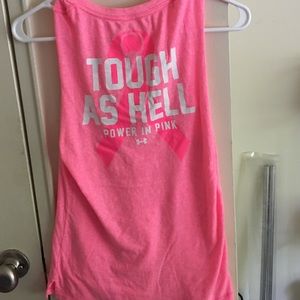 Under armour breast cancer awareness tank