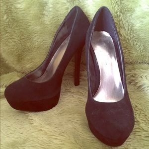 Black platform heels