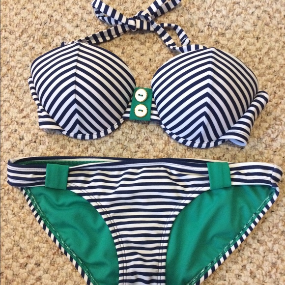 Stripped swimsuit