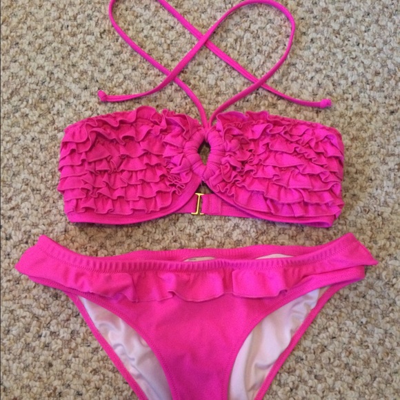 Pink swimsuit