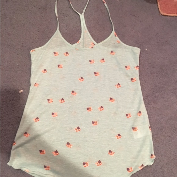 American flag tank top
