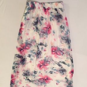 NWT Zara Floral Maxi Skirt