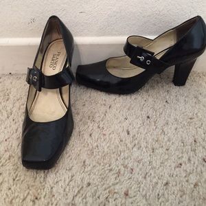 Black Patent Leather Square Toe Mary Janes