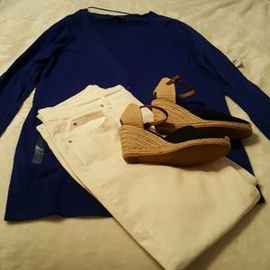 Long Royal Blue Sweater