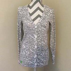 FOX Cheetah print Cotton Cardigan