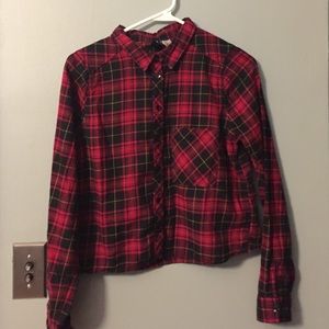 H&M plaid top