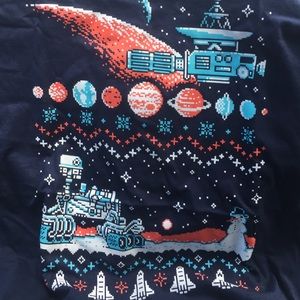 8 bit Christmas Shirt 2xL