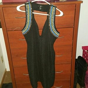 Black beaded dress