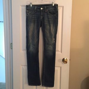 True Religion Straight Leg Jeans Size 27