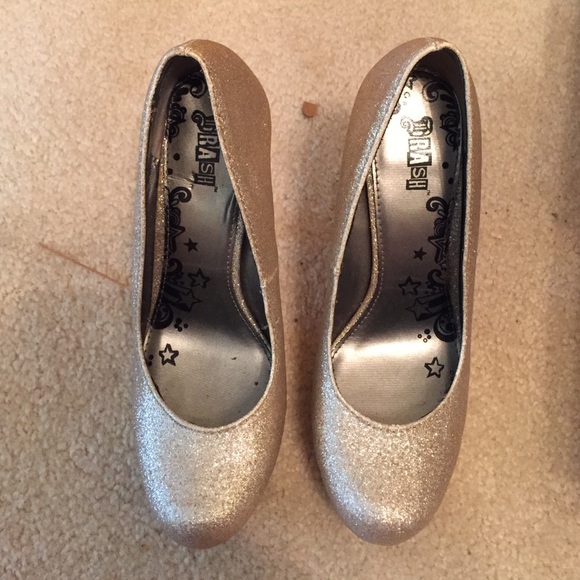 Platform Gold Heels