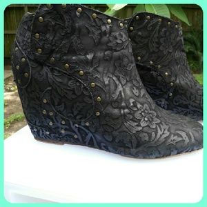 Black Booties with Studs