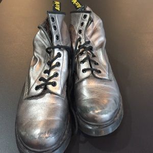 Bronze Dr. Marten boots. Some light wear.