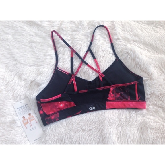 Alo Yoga Goddess Volcano Space Yoga Sports Bra - Picture 4 of 4