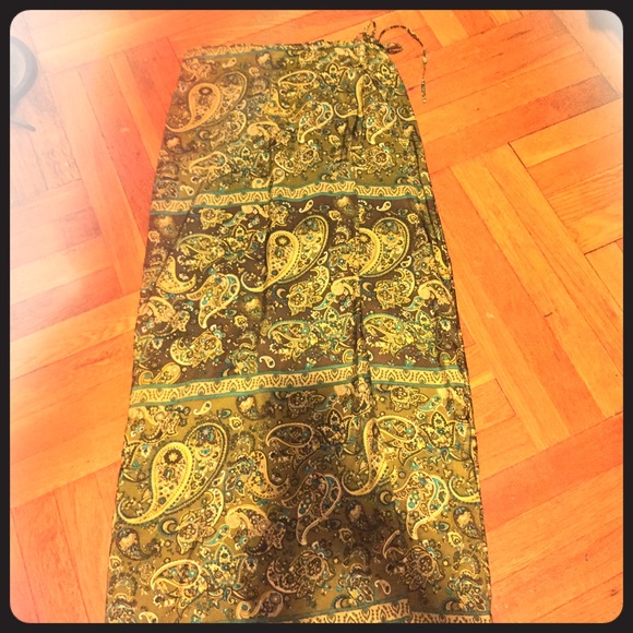 100% Silk Wrap Around Skirt