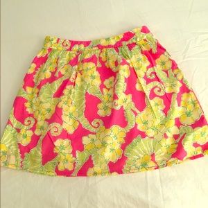 Lilly Pulitzer mini skirt.