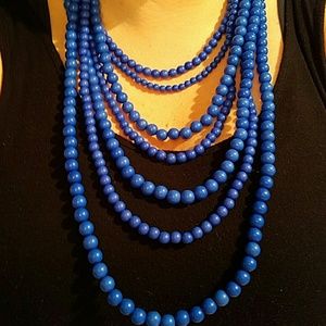 Baublebar Jewelry - Bauble Bar Cobalt Blue Beaded Strands Necklace Baublebar Jewelry - Bauble Bar Cobalt Blue Beaded Strands Necklace