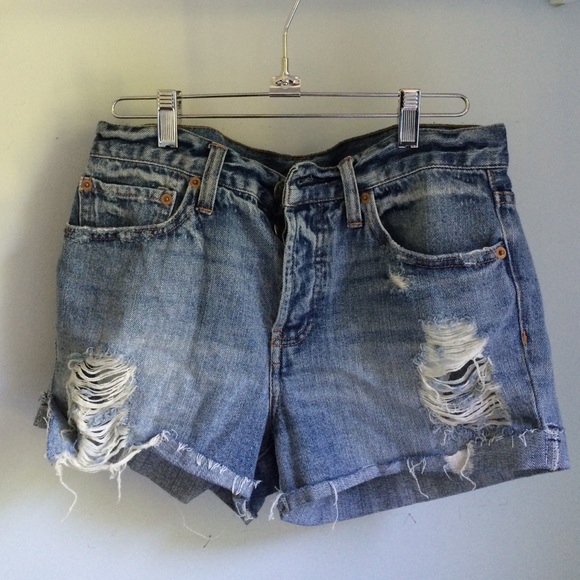 BDG mid-rise tomgirl denim shorts