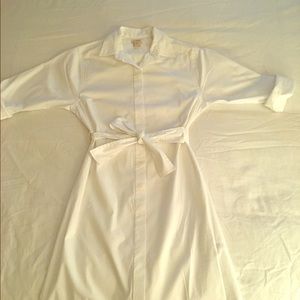 J crew button down shirt dress