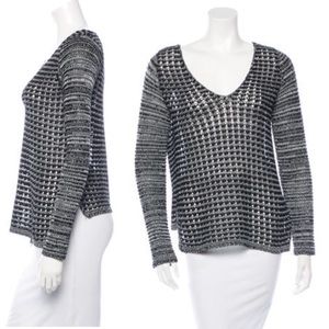 Helmut Lang high low yarn knit sweater RESERVED