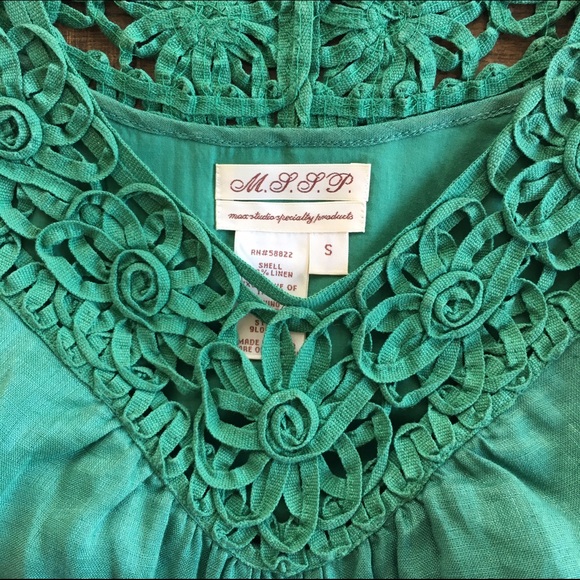 M.S.S.P Green Linen Dress