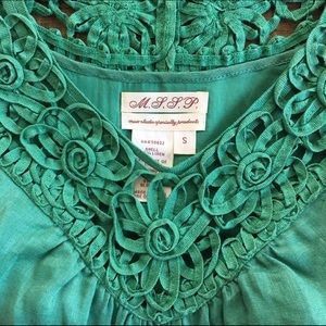 M.S.S.P Green Linen Dress