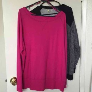 Plus size women pull over sweaters.