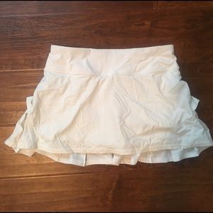 White Lulu Lemon Running skirt