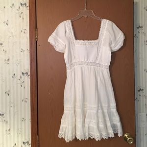 White babydoll dress