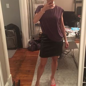 NWT Great dress with leather Bottom