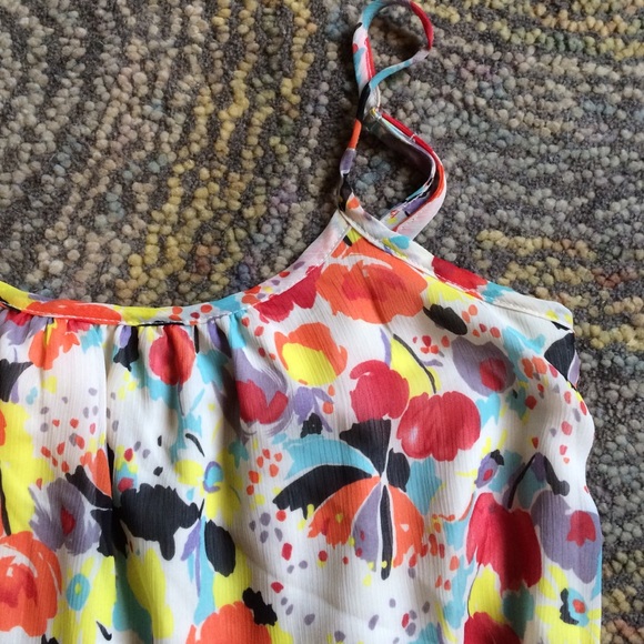 Fun summer floral bubble top!