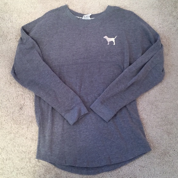 VS Pink Bling Varsity Crew