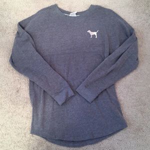 VS Pink Bling Varsity Crew