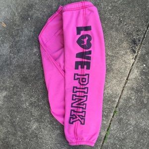 VS Pink Capri sweats