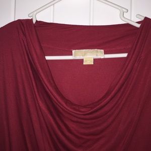 Michael Kors Red Asymmetrical Stretchy Top Once Worn main image 1