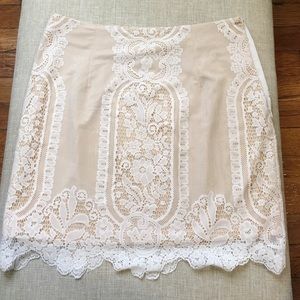 TigerMist lace mini skirt