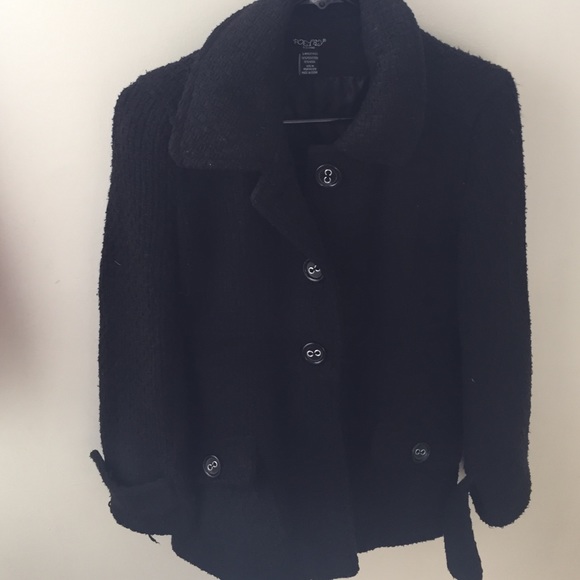 Black pea coat