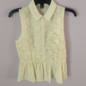 Sleeveless Lace Top