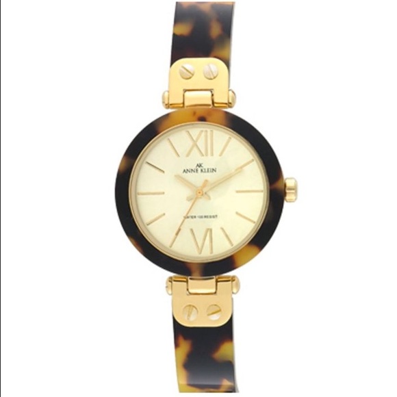 Anne Klein Tortoise Bangle Watch