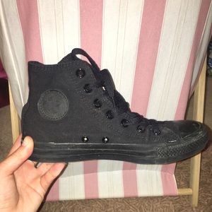All Black Converse