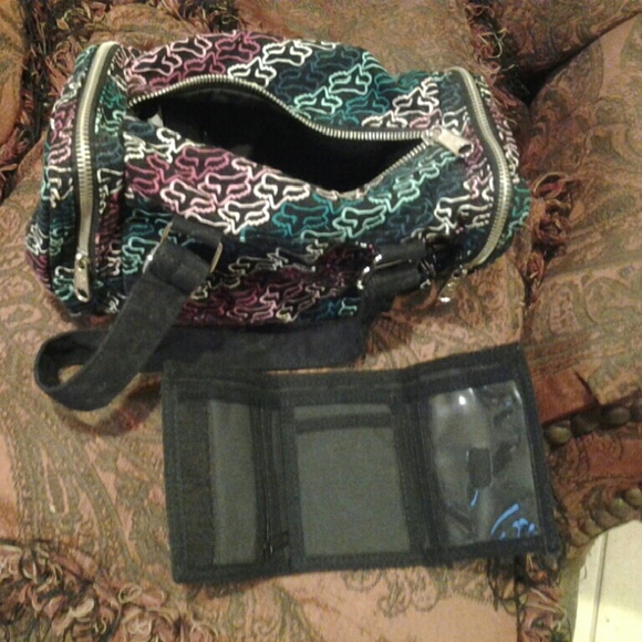 Womens fox racing purse & matching watching walket