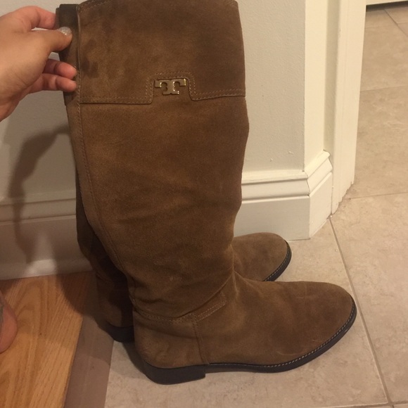 Tory burch suede boots