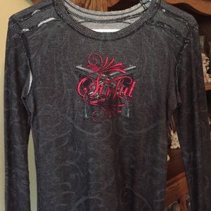 Reversible sinful long sleeve shirt