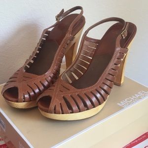 Michael Kors brown shoes