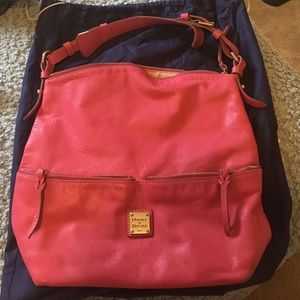 Hot Pink Dooney & Bourke Seville Callie hobo bag