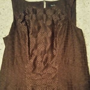 WHBM sleeveless shift- perfect fall color