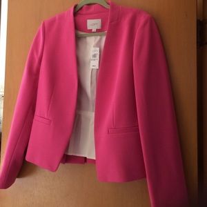 Ann Taylor LOFT Double Weave Pop Color Jacket