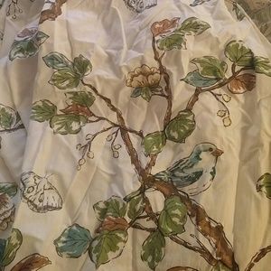 Adorable bird shower curtain