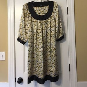 Bob Mackie retro-mod elbow sleeve shift dress