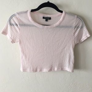 ❌SOLD❌Topshop Baby pink crop top