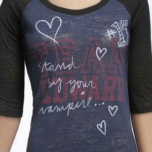 Twilight Saga Team Edward baseball tee
